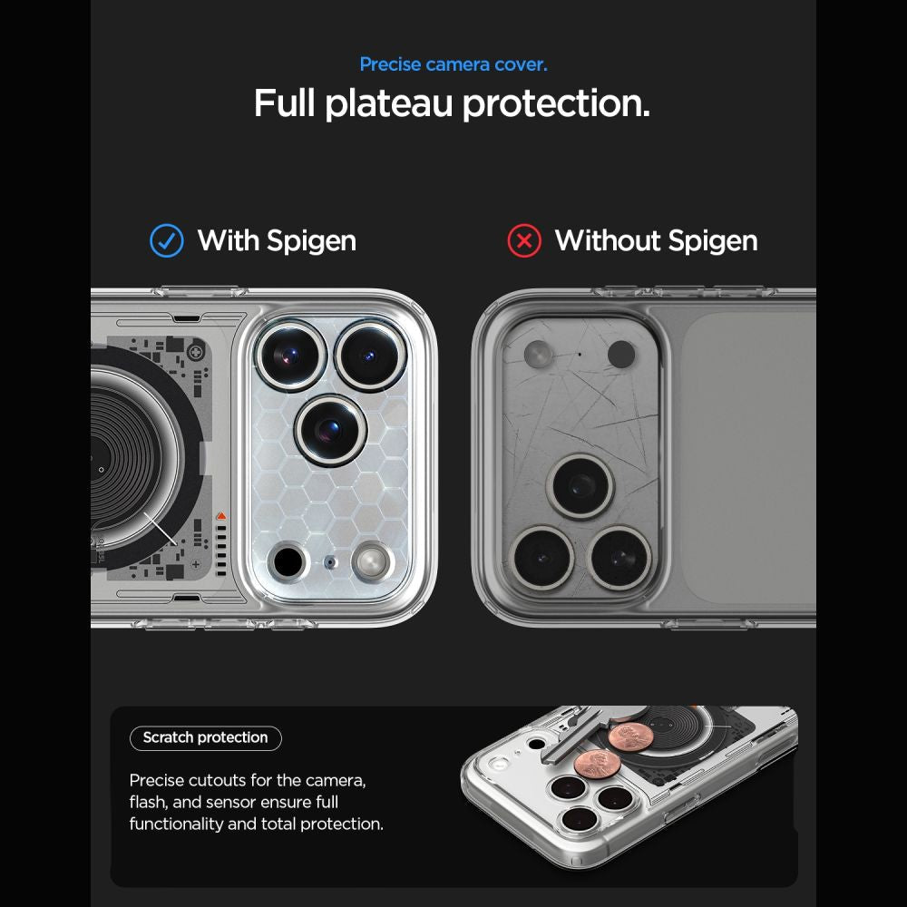 Spigen iPhone 18 Pro / iPhone 17 Pro - Σκληρή Θήκη με Πλαίσιο Σιλικόνης Και MagSafe - Ultra Hybrid Mag - Neo One