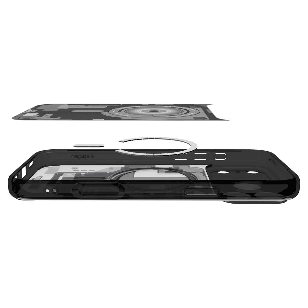 Spigen iPhone 18 Pro / iPhone 17 Pro - Σκληρή Θήκη με Πλαίσιο Σιλικόνης Και MagSafe - Ultra Hybrid Mag - Zero One Black