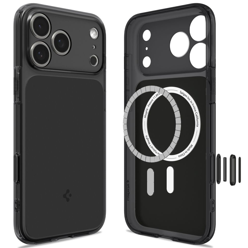 Spigen iPhone 18 Pro / iPhone 17 Pro - Σκληρή Θήκη με Πλαίσιο Σιλικόνης Και MagSafe - Ultra Hybrid T Mag - Matte Black