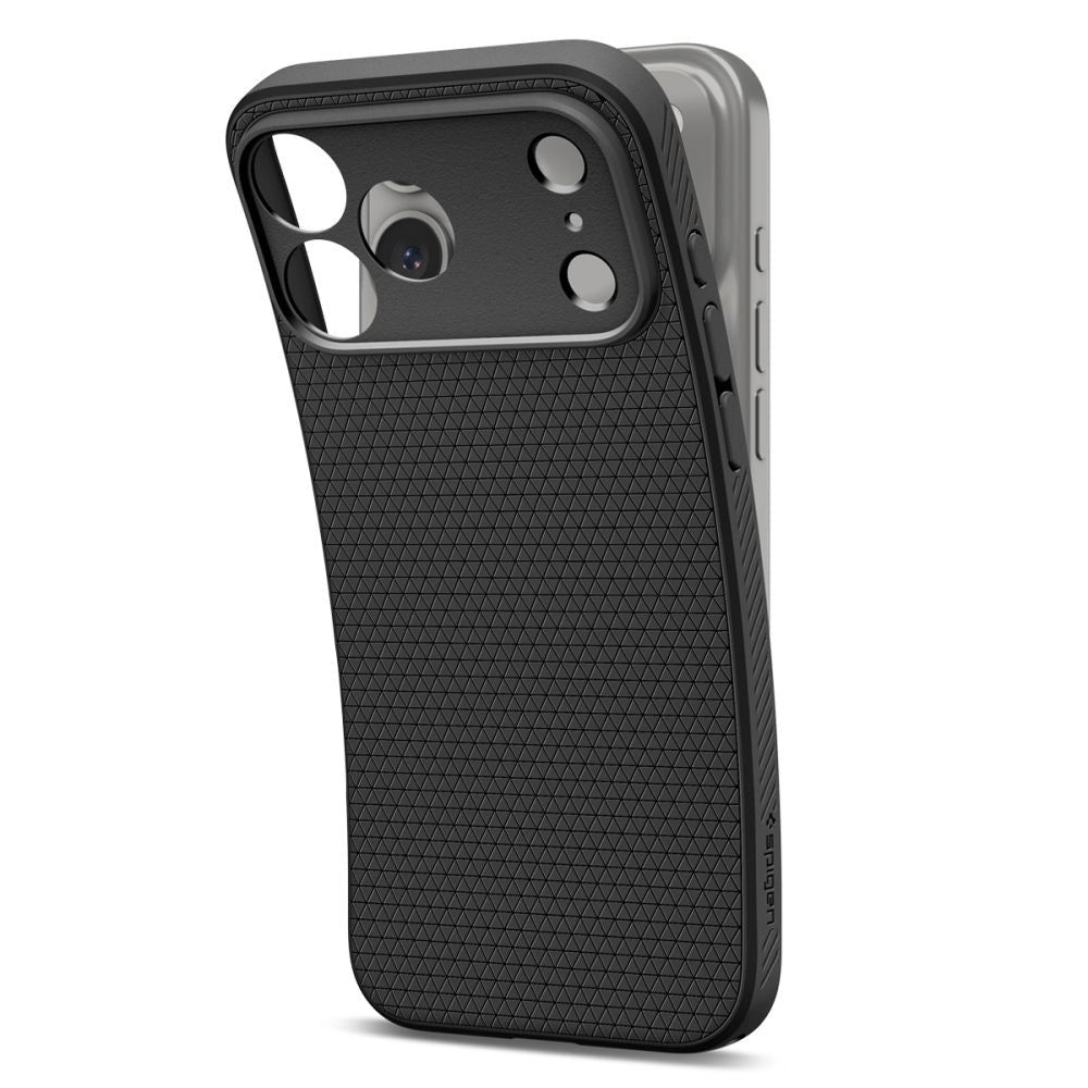 Spigen iPhone 18 Pro / iPhone 17 Pro - Θήκη Σιλικόνης - Liquid Air - Matte Black