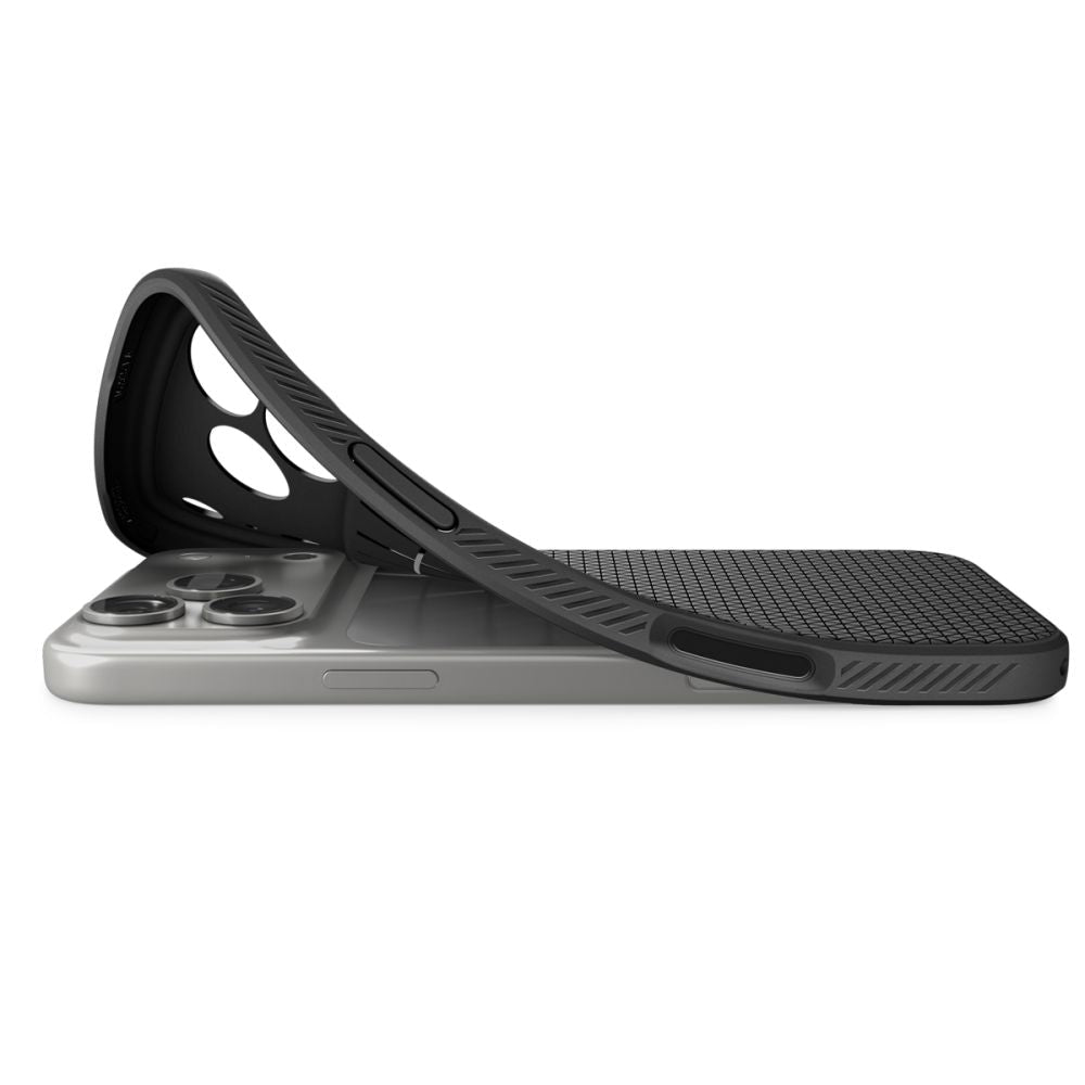Spigen iPhone 18 Pro / iPhone 17 Pro - Θήκη Σιλικόνης - Liquid Air - Matte Black
