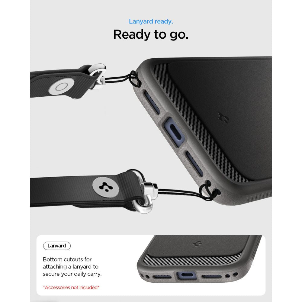 Spigen iPhone 18 Pro / iPhone 17 Pro - Θήκη TPU με MagSafe - Rugged Armor Mag - Grey