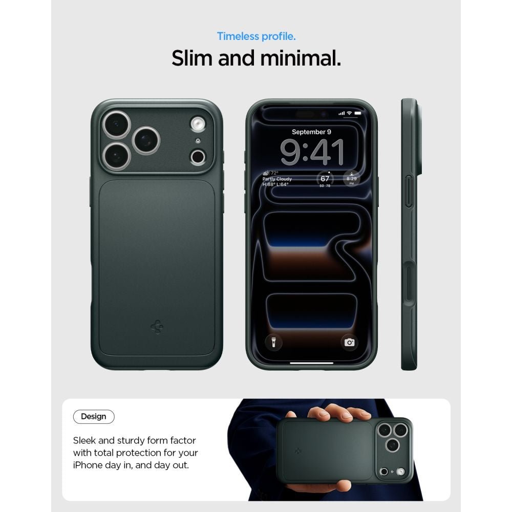Spigen iPhone 18 Pro Max / iPhone 17 Pro Max - Σκληρή Θήκη με MagSafe - Thin Fit Mag - Abyss Green