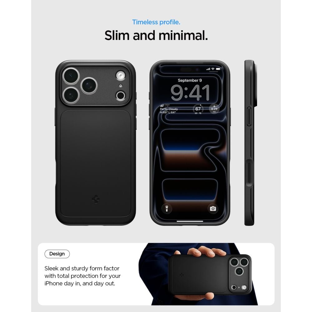 Spigen iPhone 18 Pro Max / iPhone 17 Pro Max - Σκληρή Θήκη με MagSafe - Thin Fit Mag - Black