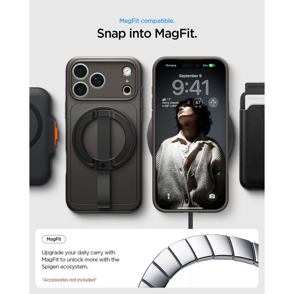 Spigen iPhone 18 Pro Max / iPhone 17 Pro Max - Σκληρή Θήκη με MagSafe - Thin Fit Mag - Gunmetal