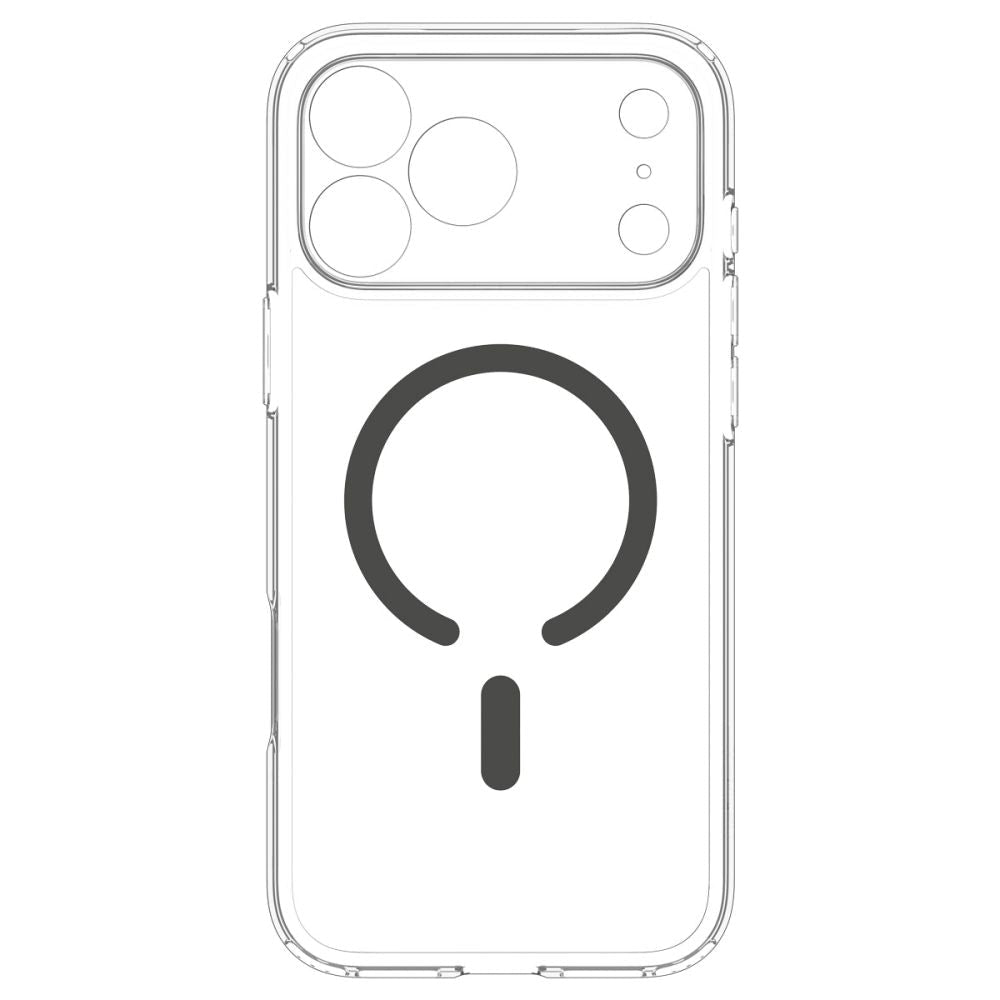 Spigen iPhone 18 Pro Max / iPhone 17 Pro Max - Σκληρή Θήκη με Πλαίσιο Σιλικόνης Και MagSafe - Ultra Hybrid Mag - Clear / Graphite