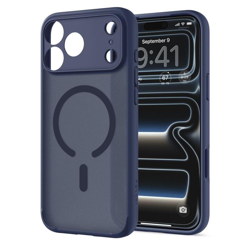 Spigen iPhone 18 Pro Max / iPhone 17 Pro Max - Σκληρή Θήκη με Πλαίσιο Σιλικόνης Και MagSafe - Ultra Hybrid Mag - Frost Deep Blue