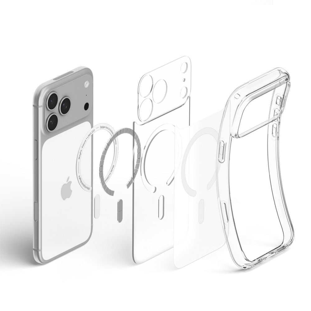Spigen iPhone 18 Pro Max / iPhone 17 Pro Max - Σκληρή Θήκη με Πλαίσιο Σιλικόνης Και MagSafe - Ultra Hybrid Mag - Frost White