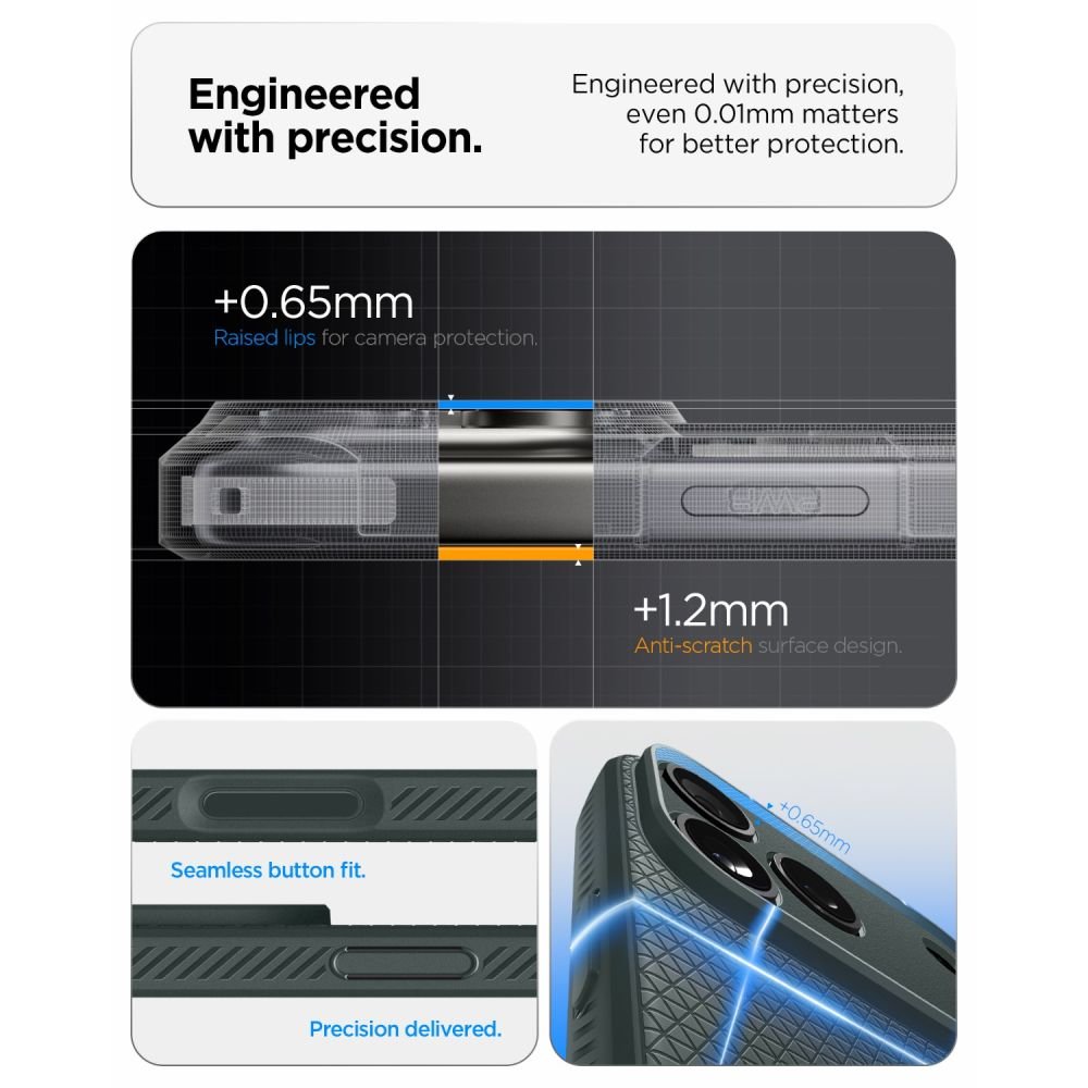 Spigen iPhone 18 Pro Max / iPhone 17 Pro Max - Θήκη Σιλικόνης - Liquid Air - Abyss Green