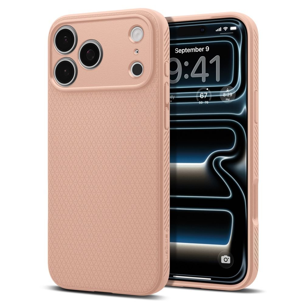 Spigen iPhone 18 Pro Max / iPhone 17 Pro Max - Θήκη Σιλικόνης - Liquid Air - Rose Titanium