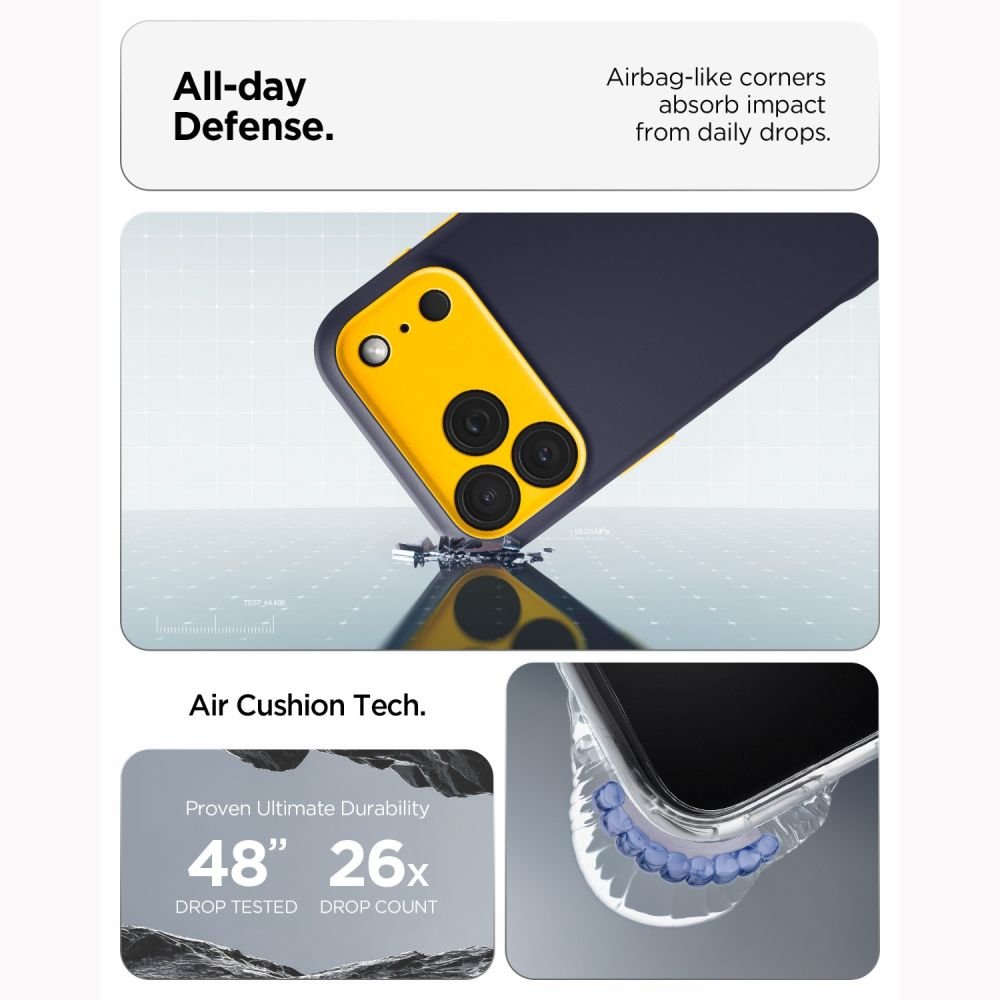 Spigen iPhone 18 Pro Max / iPhone 17 Pro Max - Θήκη Σιλικόνης με MagSafe - Nano Pop Mag - Blueberry Navy