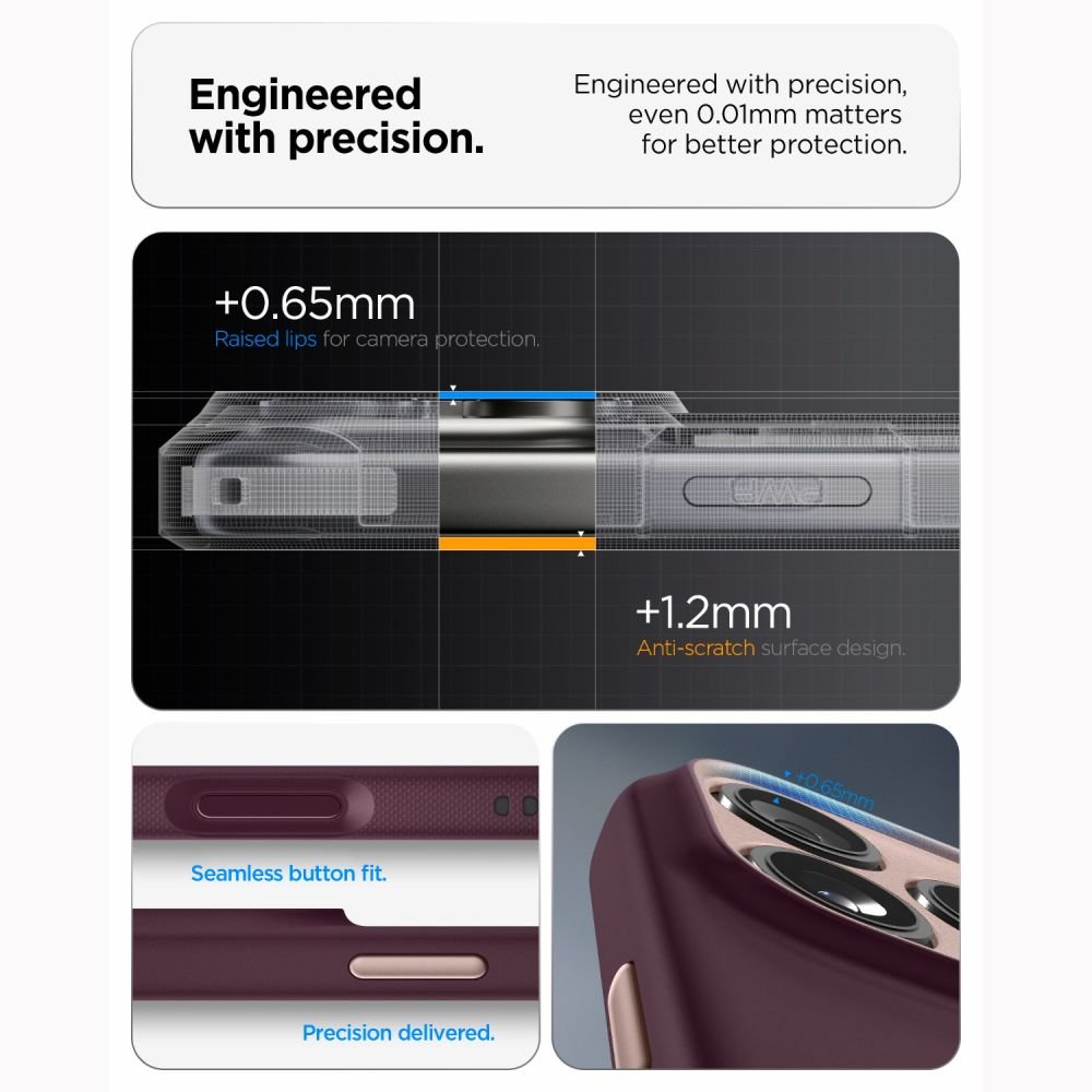 Spigen iPhone 18 Pro Max / iPhone 17 Pro Max - Θήκη Σιλικόνης με MagSafe - Nano Pop Mag - Burgundy Bean