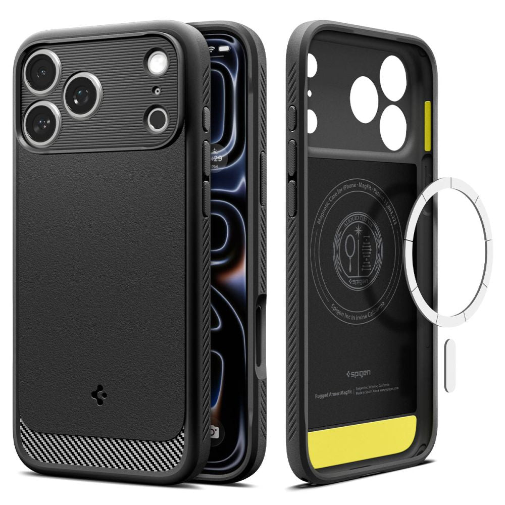 Spigen iPhone 18 Pro Max / iPhone 17 Pro Max - Θήκη TPU με MagSafe - Rugged Armor Mag - Matte Black