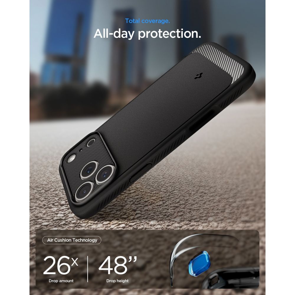 Spigen iPhone 18 Pro Max / iPhone 17 Pro Max - Θήκη TPU με MagSafe - Rugged Armor Mag - Matte Black