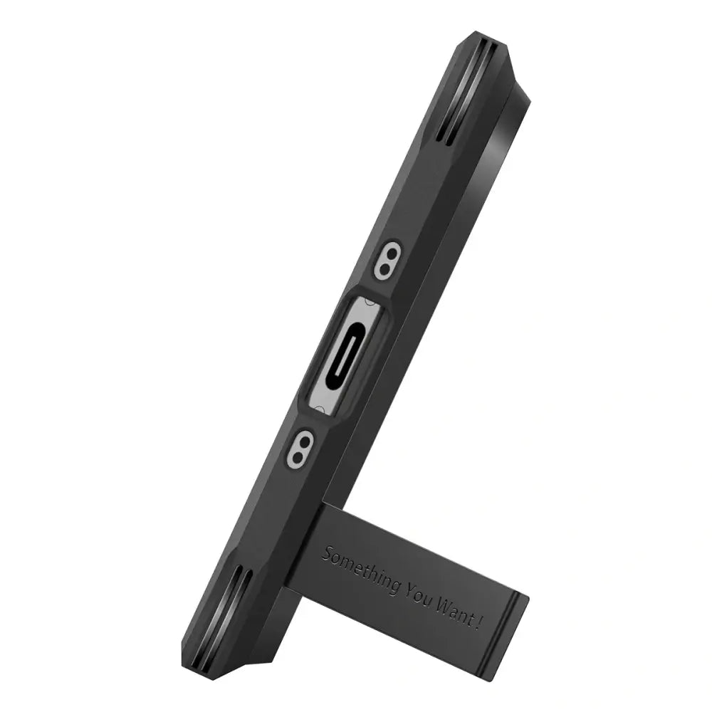 Spigen iPhone Air - Tough Armor T Mag - MagSafe Σκληρή Θήκη με Πλαίσιο Σιλικόνης και Σταντ - Black