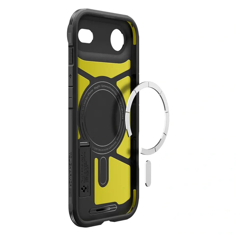Spigen iPhone Air - Tough Armor T Mag - MagSafe Σκληρή Θήκη με Πλαίσιο Σιλικόνης και Σταντ - Black