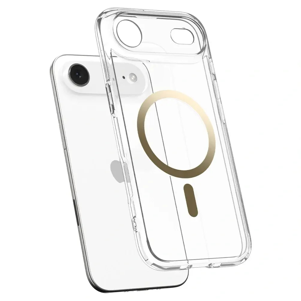 Spigen iPhone Air - Ultra Hybrid Mag - Σκληρή Θήκη με Πλαίσιο Σιλικόνης Και MagSafe - Clear / Gold