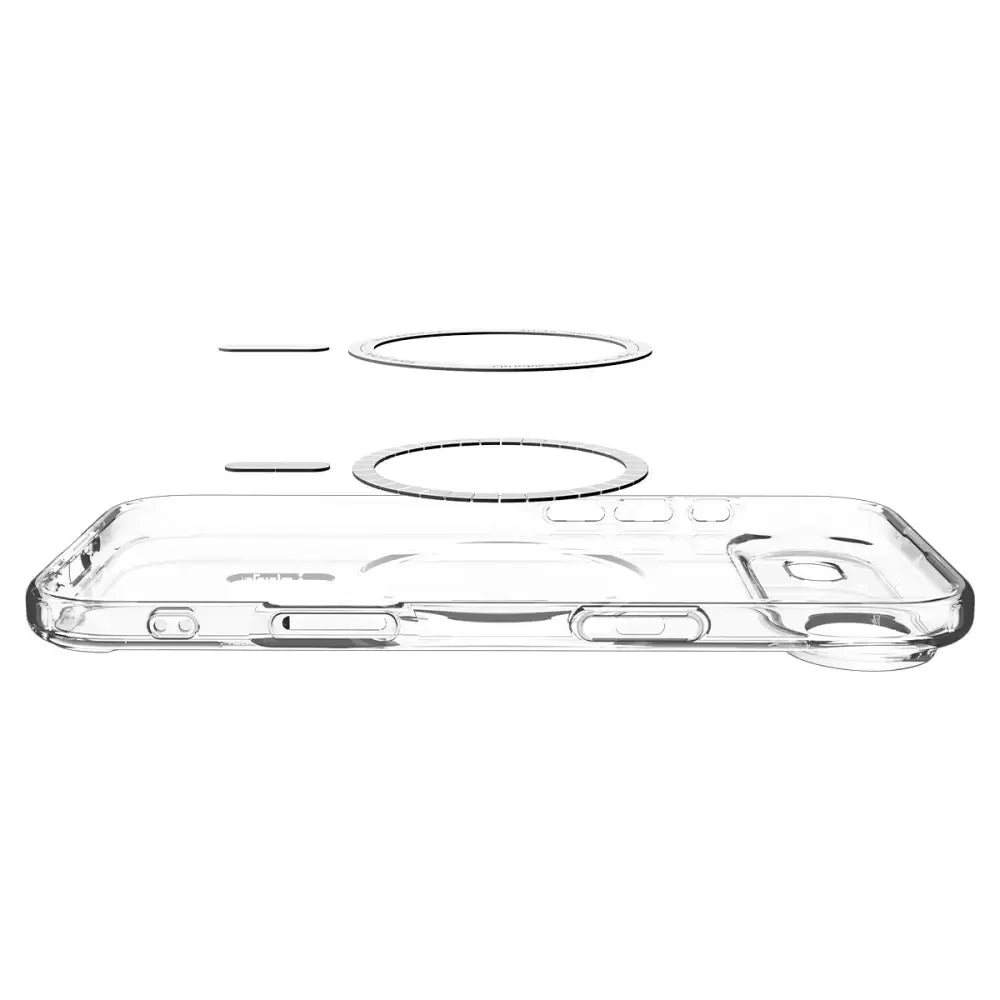 Spigen iPhone Air - Ultra Hybrid Mag - Σκληρή Θήκη με Πλαίσιο Σιλικόνης Και MagSafe - Clear / Gold