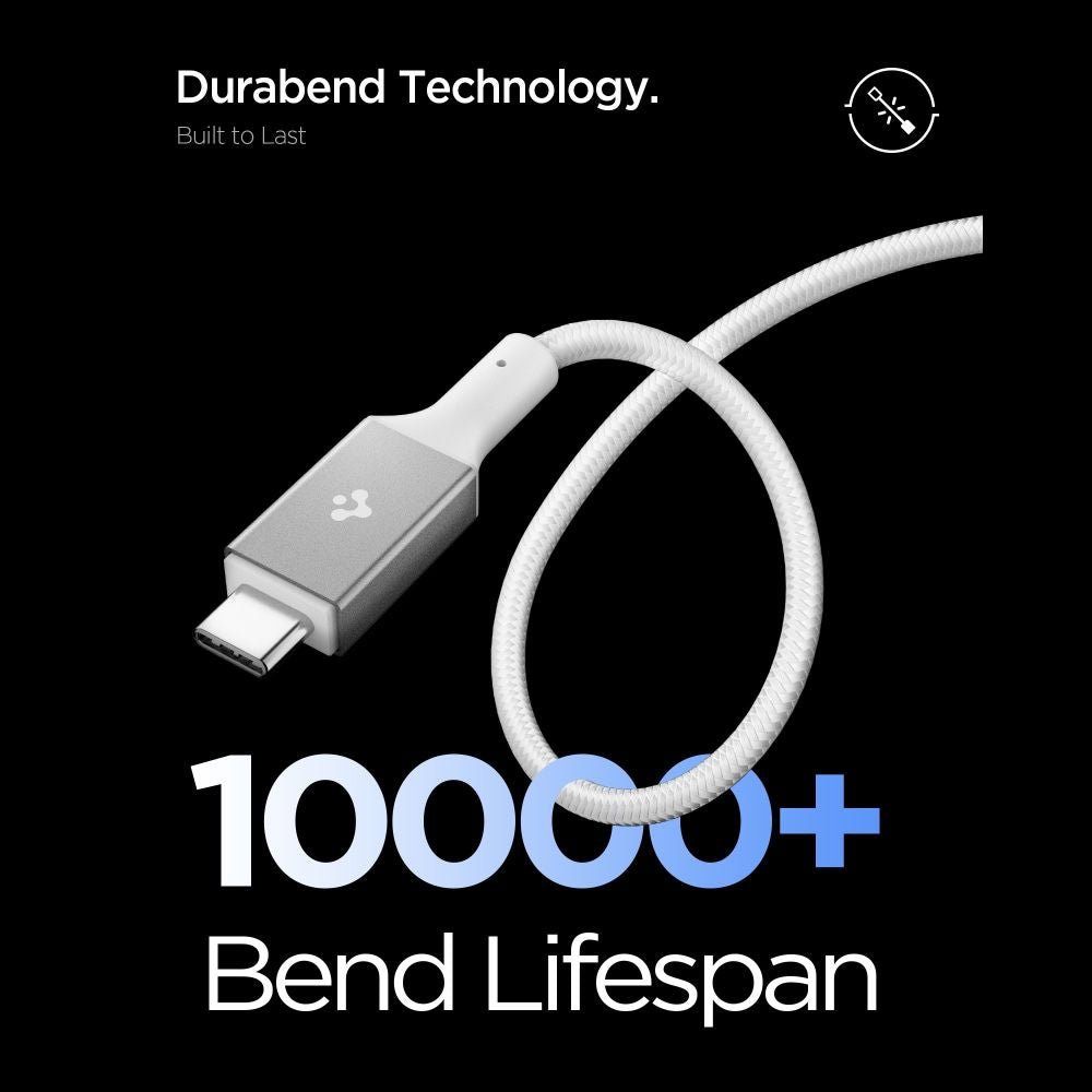 Spigen Καλώδιο Γρήγορης Φόρτισης 100W Type - C to Type - C - Essential EB10010CC - 100 cm - White
