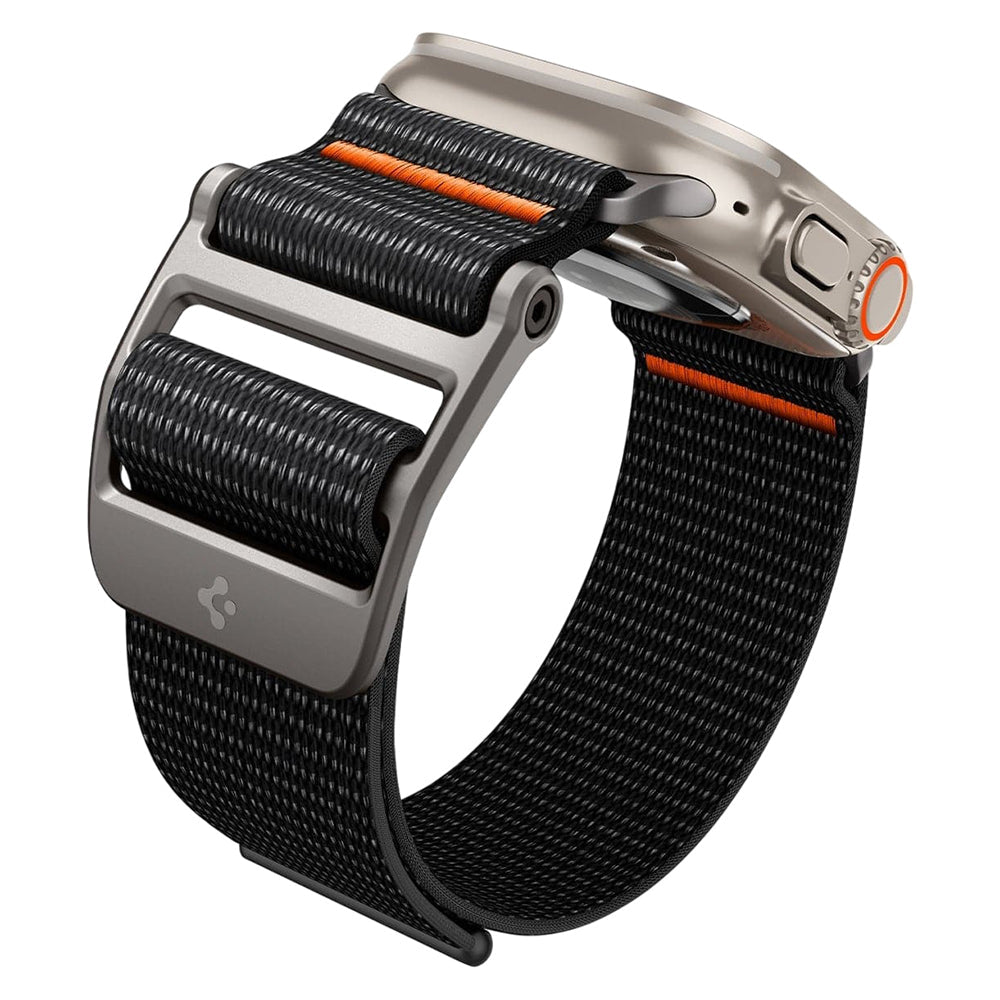 Spigen Λουράκι Apple Watch 4/5/6/7/8/9/10/11/12 - SE (1/2/3) - ULTRA (1/2/3/4) - 44/45/46/49mm DuraPro Flex - Black / Orange