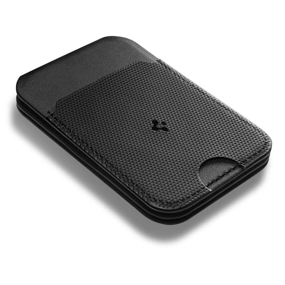Spigen Μαγνητική Θήκη για 3 Κάρτες και Stand Κινητού από Συνθετικό Δέρμα - S314 - 2 - Black