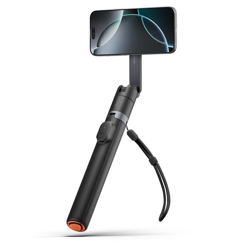 Spigen Ασύρματο MagSafe Selfie Stick με Τρίποδο και Bluetooth Τηλεχειριστήριο - S581W - Black
