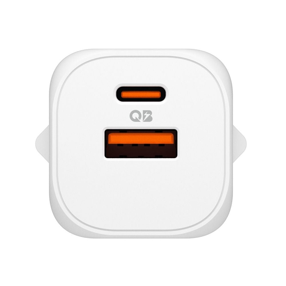 Spigen Οικιακός Φορτιστής Γρήγορης Φόρτισης με 1 Θύρα Type - C και 1 Θύρα USB 35W - Essential EE352EU - White