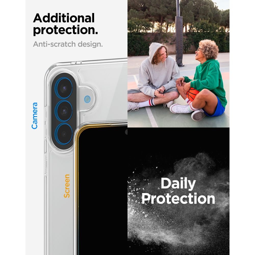 Spigen Samsung Galaxy A57 5G - Σκληρή Θήκη με Πλαίσιο Σιλικόνης - Ultra Hybrid - Crystal Clear