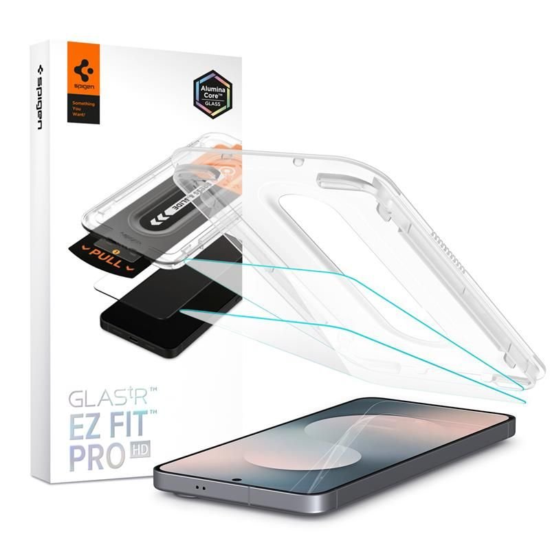 Spigen Samsung Galaxy S25 FE - Case Friendly Αντιχαρακτικό Γυαλί Οθόνης - Glas.tR EZ Fit Pro - 2 Τεμάχια - Διάφανα