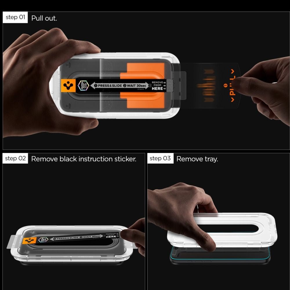 Spigen Samsung Galaxy S25 FE - Case Friendly Αντιχαρακτικό Γυαλί Οθόνης - Glas.tR EZ Fit Pro - 2 Τεμάχια - Διάφανα