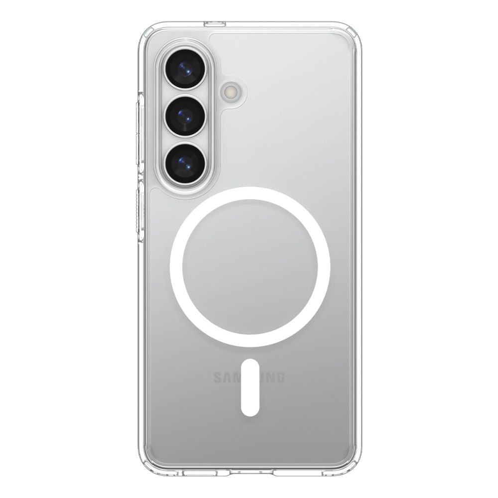 Spigen Samsung Galaxy S26 Plus - Σκληρή Θήκη με Πλαίσιο Σιλικόνης Και MagSafe - Ultra Hybrid Mag - Clear / White