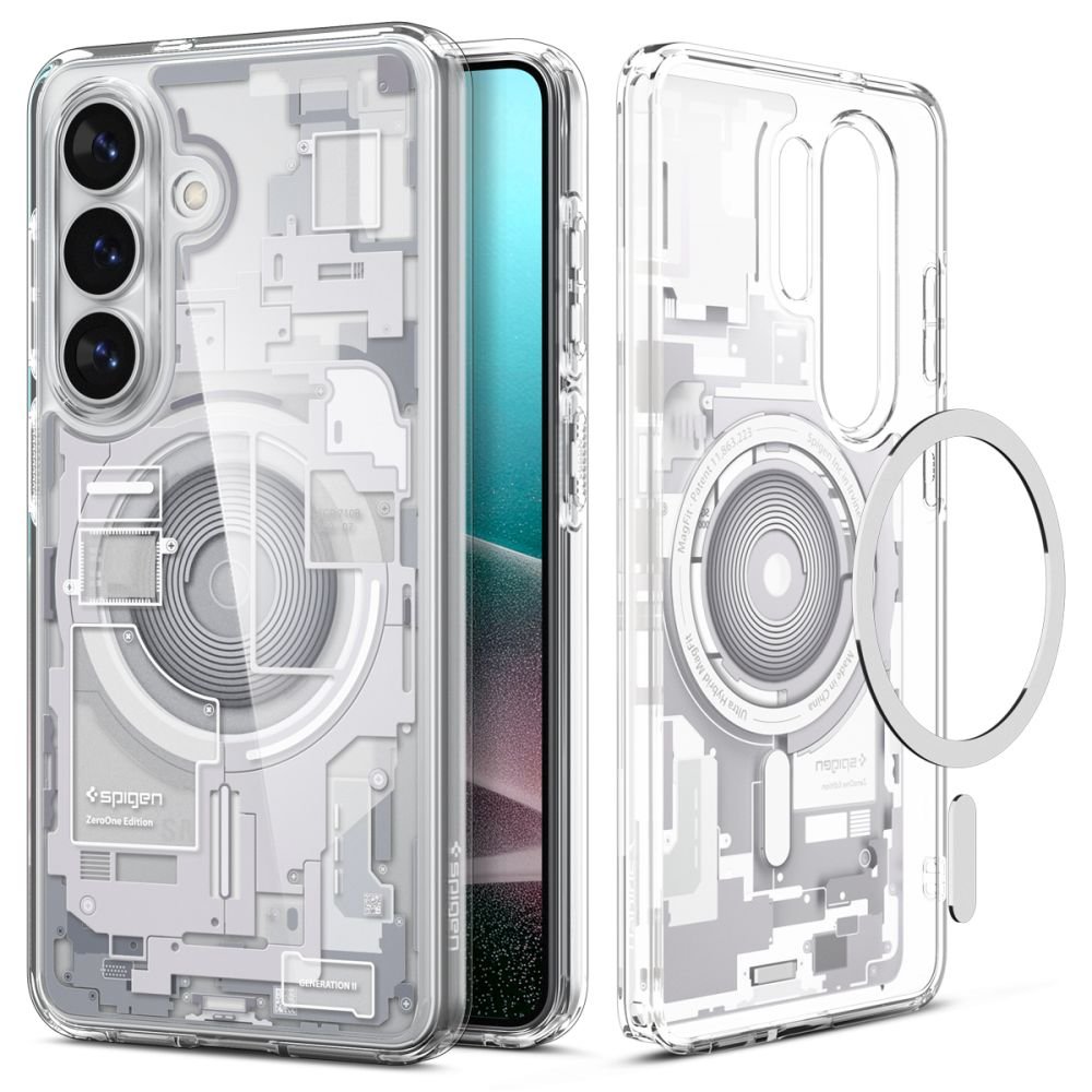 Spigen Samsung Galaxy S26 Plus - Σκληρή Θήκη με Πλαίσιο Σιλικόνης και MagSafe - Ultra Hybrid Mag - Zero One White
