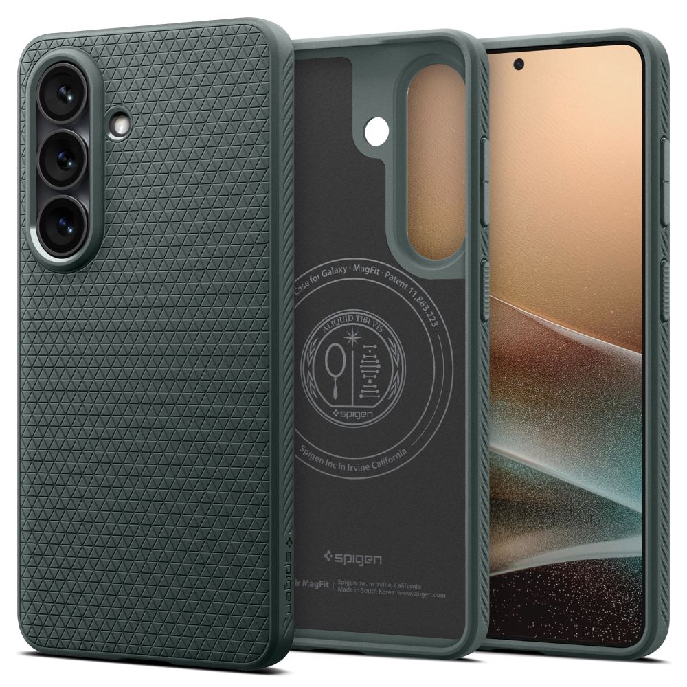 Spigen Samsung Galaxy S26 Plus - Θήκη Σιλικόνης με Magsafe - Liquid Air Mag - Abyss Green