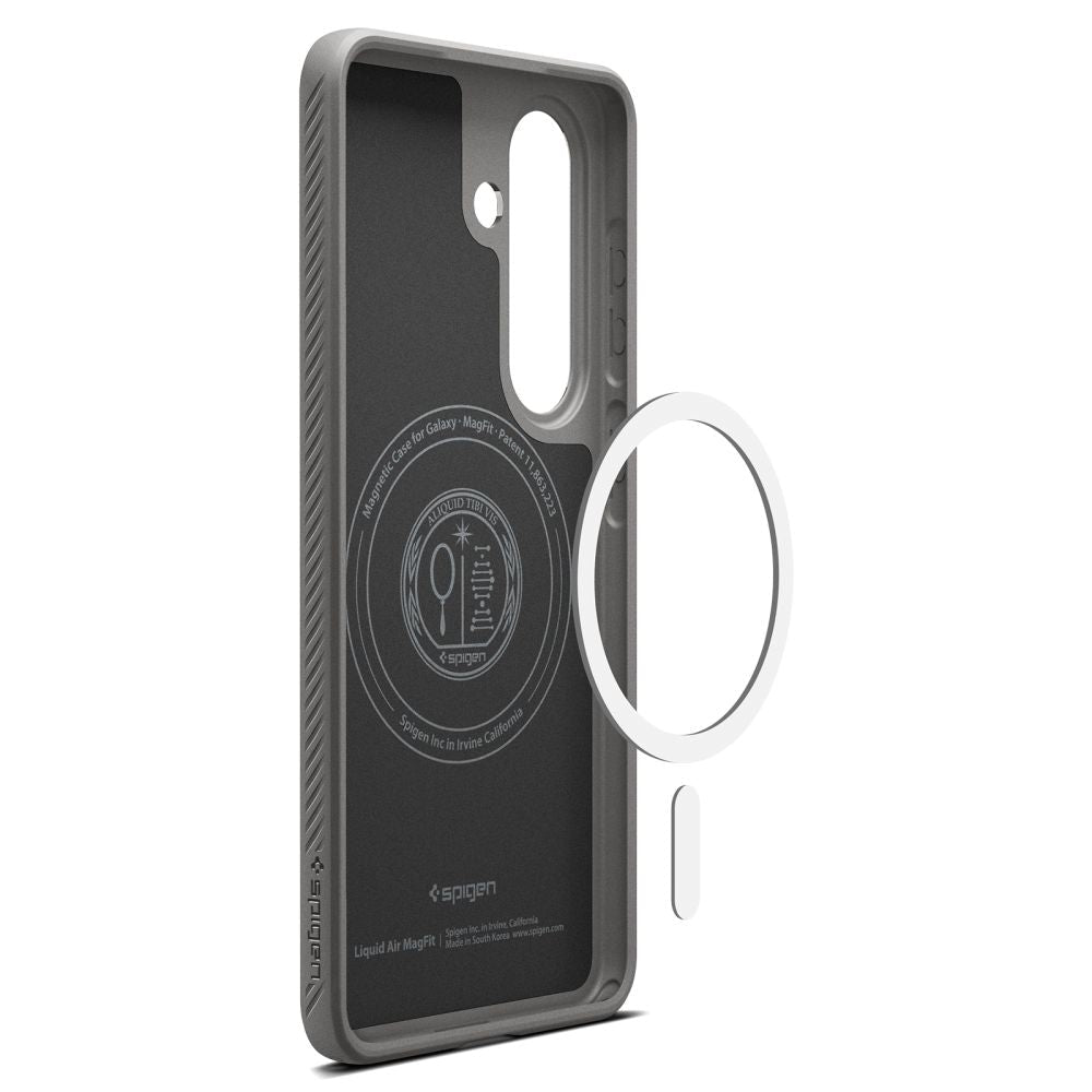 Spigen Samsung Galaxy S26 Plus - Θήκη Σιλικόνης με Magsafe - Liquid Air Mag - Marble Grey