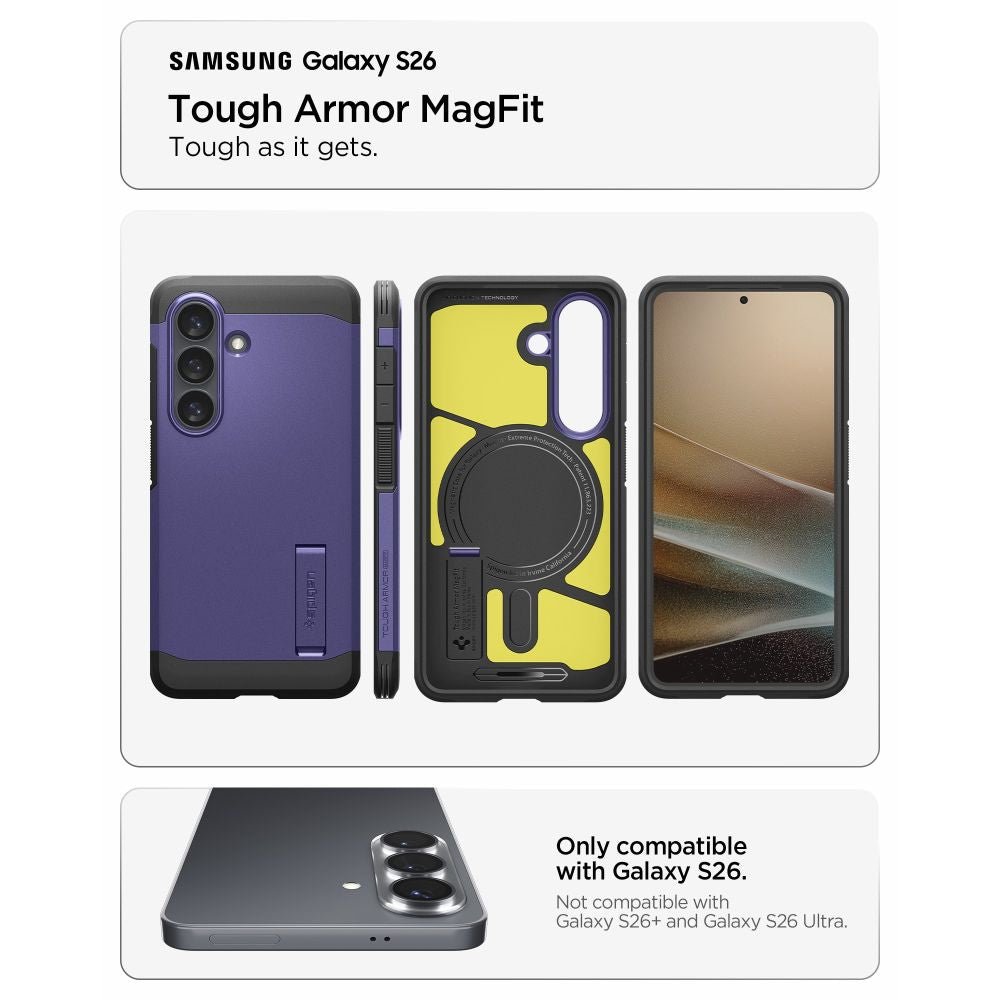 Spigen Samsung Galaxy S26 - Σκληρή Θήκη με MagSafe - Tough Armor Mag - Ash Violet