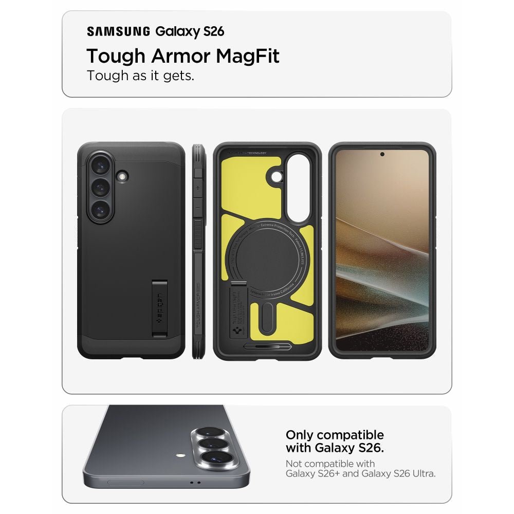 Spigen Samsung Galaxy S26 - Σκληρή Θήκη με MagSafe - Tough Armor Mag - Black