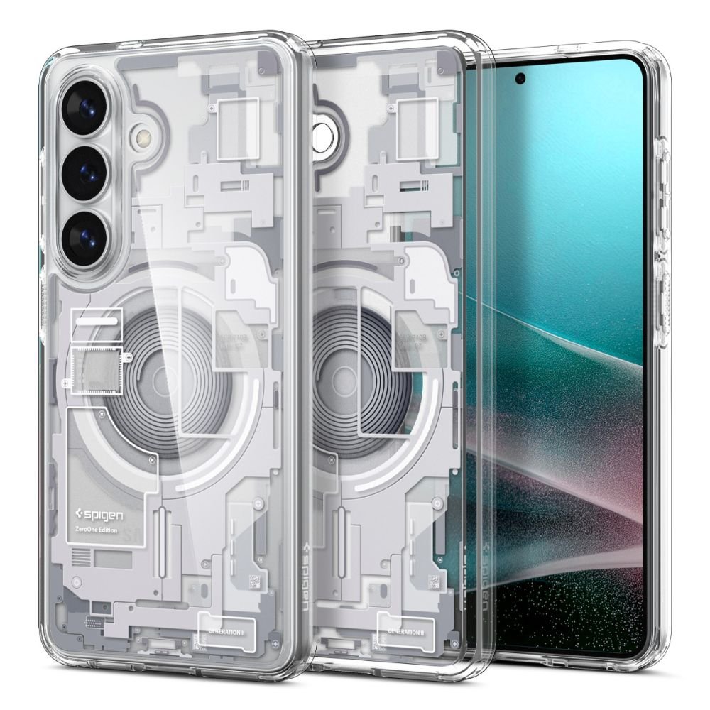 Spigen Samsung Galaxy S26 - Σκληρή Θήκη με Πλαίσιο Σιλικόνης και MagSafe - Ultra Hybrid Mag - Zero One White