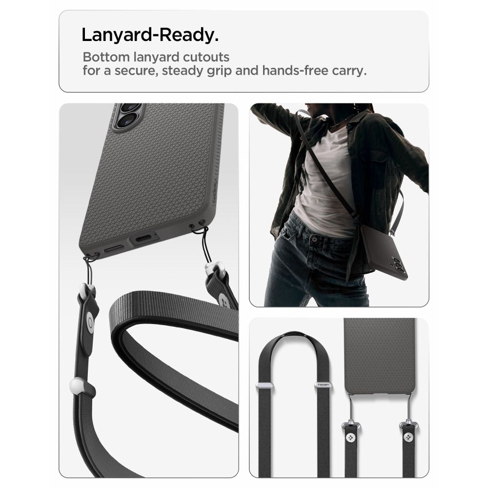 Spigen Samsung Galaxy S26 - Θήκη Σιλικόνης με Magsafe - Liquid Air Mag - Marble Grey