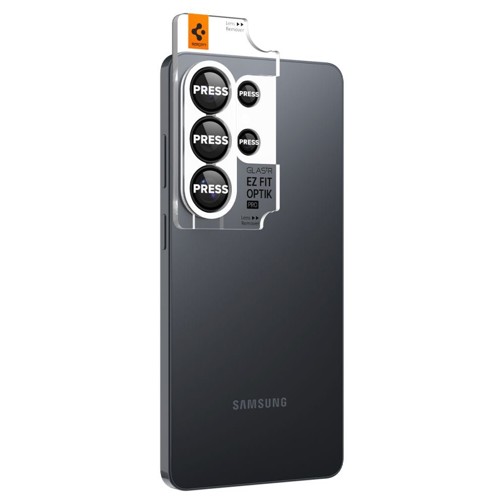 Spigen Samsung Galaxy S26 Ultra - Αντιχαρακτικό Γυαλί για την Κάμερα - Optik Pro HD Glas.TR EZ Fit - 2 Τεμάχια - Black