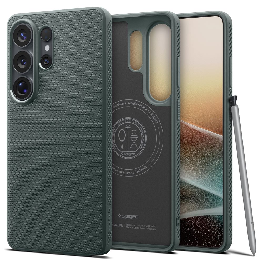 Spigen Samsung Galaxy S26 Ultra Liquid Air Mag - Θήκη Σιλικόνης με Magsafe - Abyss Green
