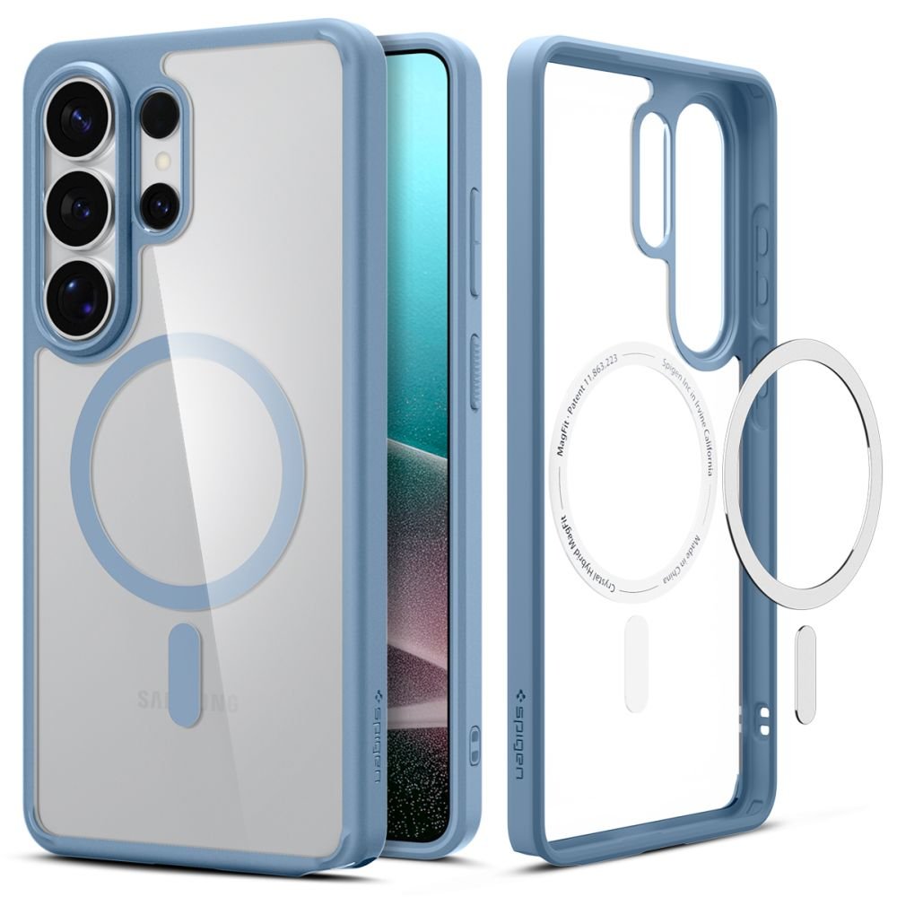 Spigen Samsung Galaxy S26 Ultra - Σκληρή Θήκη με Πλαίσιο Σιλικόνης Και MagSafe - Ultra Hybrid Mag - Clear / Light Blue