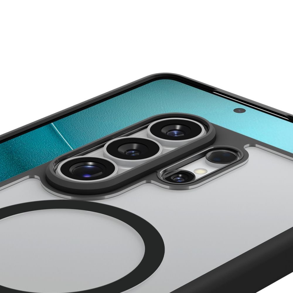 Spigen Samsung Galaxy S26 Ultra - Σκληρή Θήκη με Πλαίσιο Σιλικόνης Και MagSafe - Ultra Hybrid Mag - Clear / Matte Black