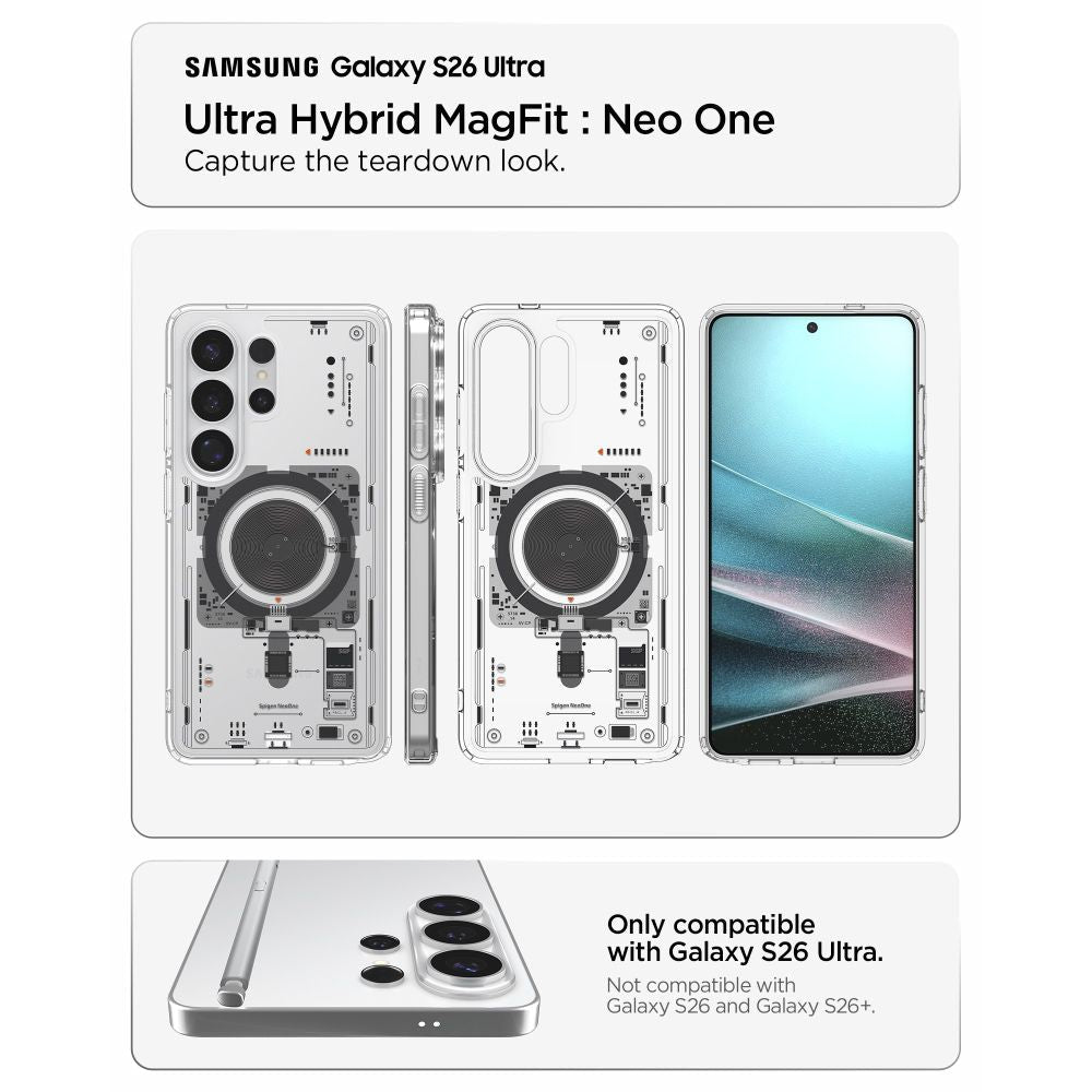 Spigen Samsung Galaxy S26 Ultra - Σκληρή Θήκη με Πλαίσιο Σιλικόνης και MagSafe - Ultra Hybrid Mag - Neo One