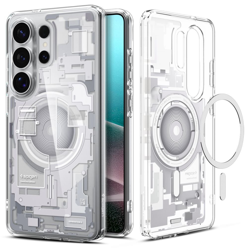 Spigen Samsung Galaxy S26 Ultra - Σκληρή Θήκη με Πλαίσιο Σιλικόνης και MagSafe - Ultra Hybrid Mag - Zero One White