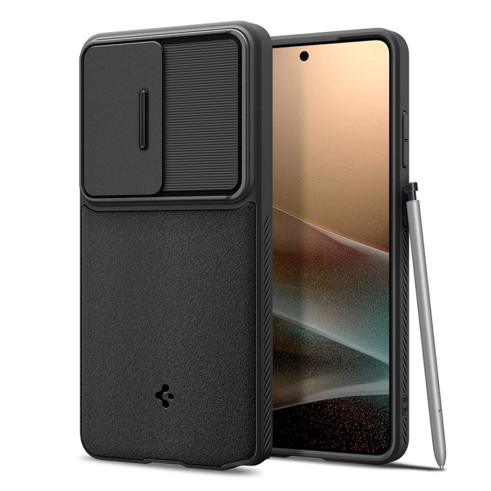 Spigen Samsung Galaxy S26 Ultra - Θήκη Σιλικόνης με Κάλυμμα για την Κάμερα - Optik Armor - Black