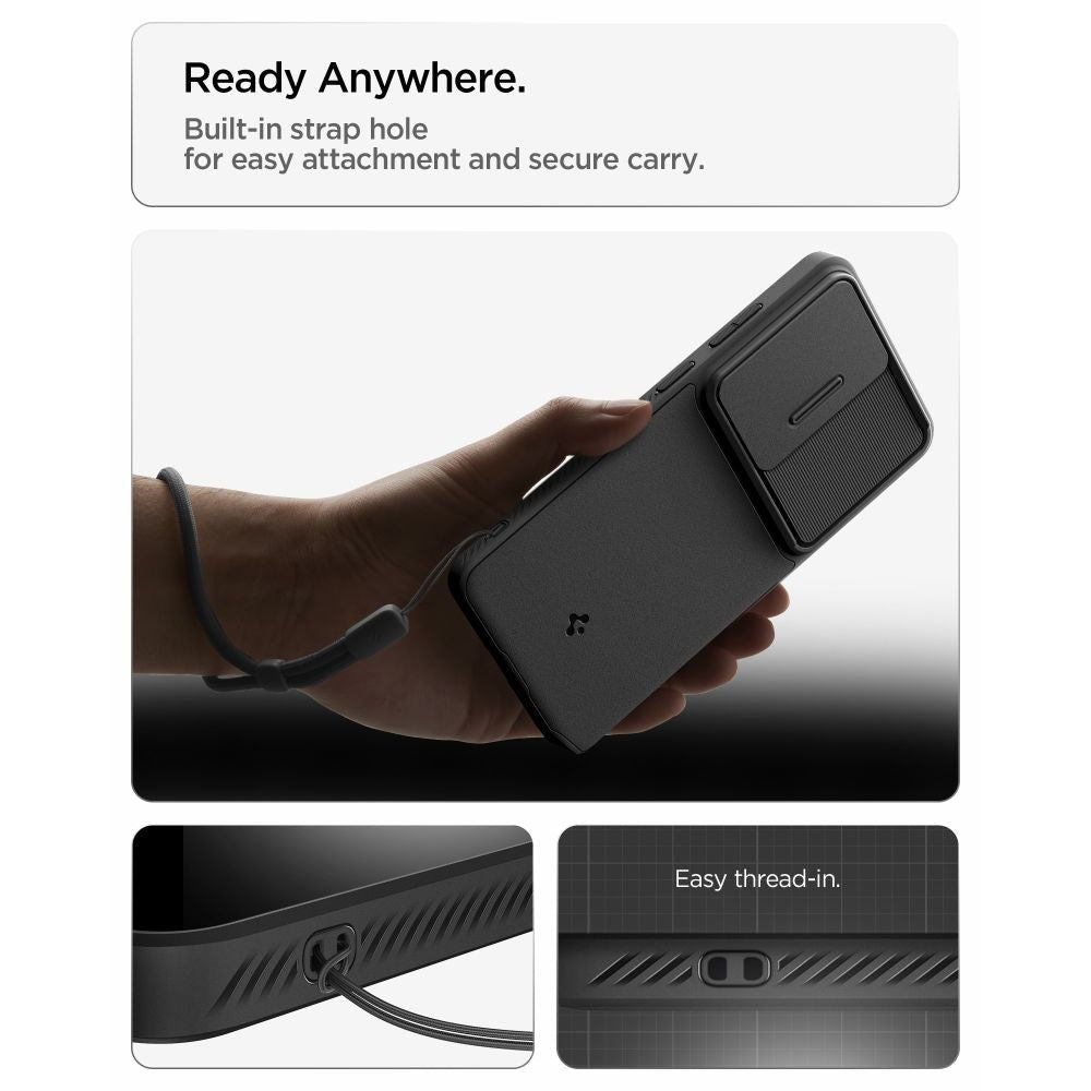 Spigen Samsung Galaxy S26 Ultra - Θήκη Σιλικόνης με Κάλυμμα για την Κάμερα - Optik Armor - Black