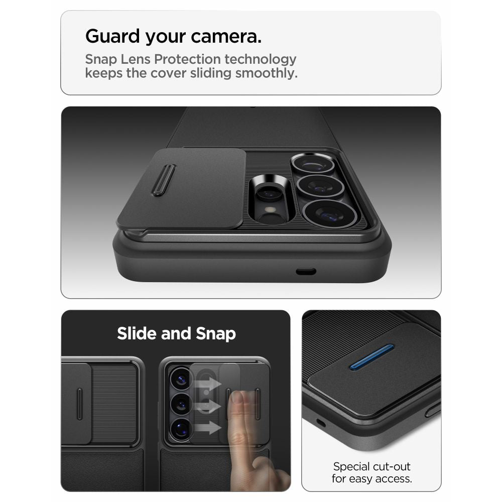 Spigen Samsung Galaxy S26 Ultra - Θήκη Σιλικόνης με Κάλυμμα για την Κάμερα - Optik Armor - Black