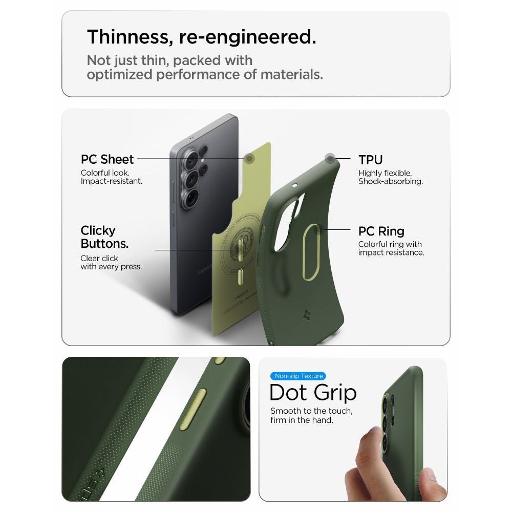 Spigen Samsung Galaxy S26 Ultra - Θήκη Σιλικόνης με MagSafe - Nano Pop Mag - Avo Green