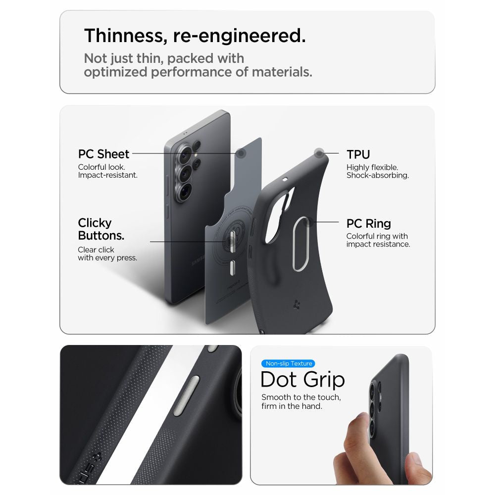 Spigen Samsung Galaxy S26 Ultra - Θήκη Σιλικόνης με MagSafe - Nano Pop Mag - Black Sesame