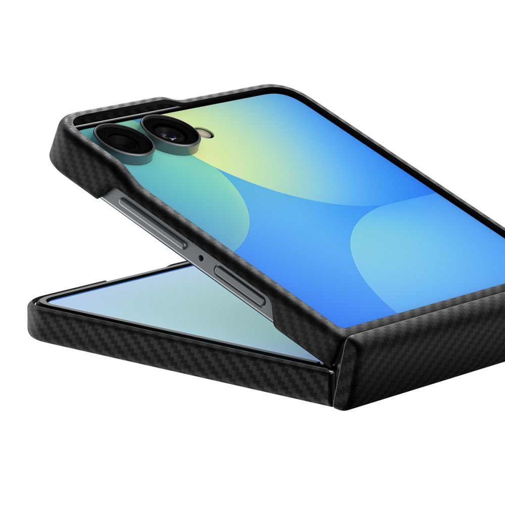Spigen Samsung Galaxy Z Flip8 - Θήκη από Ίνες Αραμιδίου με MagSafe - AirSkin Aramid MagSafe - Black